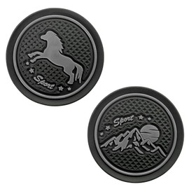 LSAUTO Ford Bronco Sport 2021-2023 Cup Holder Coaster Pony, Beverage Coaster, Silicone Car Accessories Pad