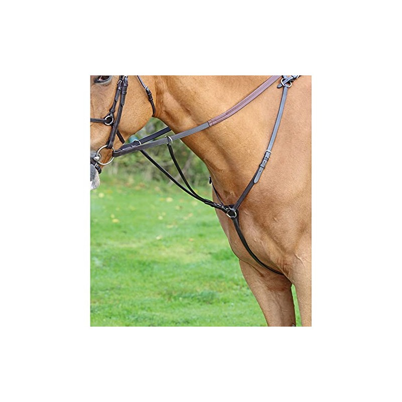 Shires Aviemore Hunt Weight Breastplate-Black Full