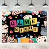 InMemory Game Night Backdrop for Photography Board Games Party Decoration