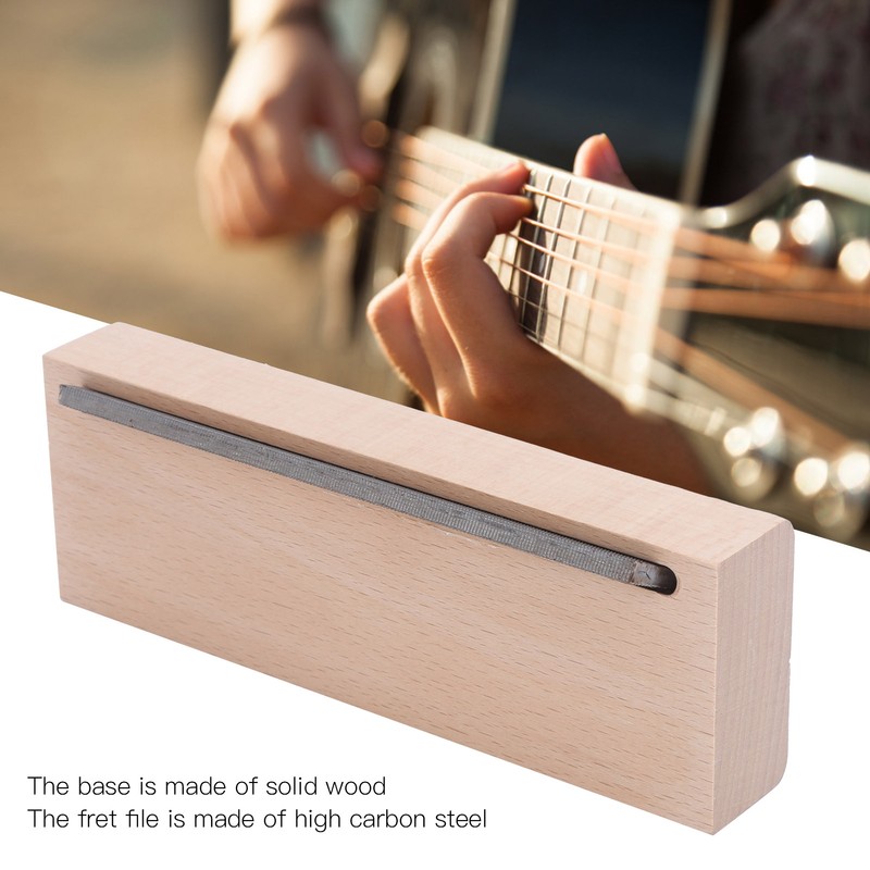 Guitar Fret Beveling File Wooden Cutting Edge Polishing Tool Musical