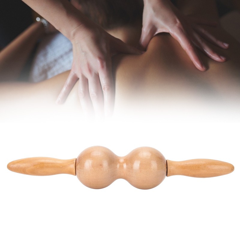 Roller Massager Wooden Trigger Point Whole Body Massage Stick Handheld