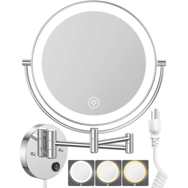 Does not apply 9" Large Wall Mounted Lighted Makeup Mirror,