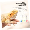 Hohopeti 4pcs Lizard Interactive Reptile for Bearded Dragons Lizards Safe