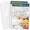 WRAPOK Baking Parchment Paper Greaseproof Cooking Sheets White Non-Stick Pre-Cut