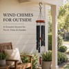 Wind Chimes for Outside, 35 Inch Aluminum Rose Memorial Chime