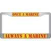 U.S.M.C. Once A Marine License Plate Frame