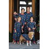 PajamaGram Matching Christmas PJs for Family, Christmas Lights, 3T Blue