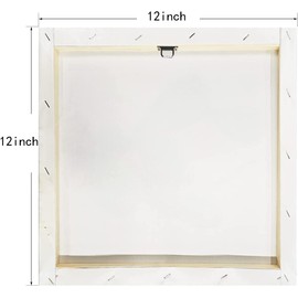 Highland Cow Canvas Wall Art Animal Print Pictures Highland Fluffy Cattle Photo Framed Farmhouse Painting 12x12 inches for Home Decor…