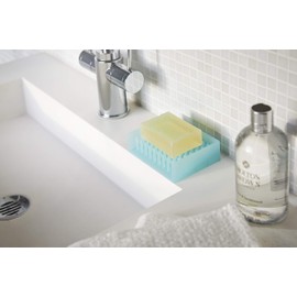 Yamazaki Soap Tray, Vinyl, Blue