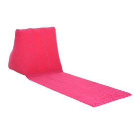 SOONHUA Inflatable Back Cushion Portable Beach Reclining Lounger Wedge Shape Lounger Cushion Beach Mat Foldable Waterproof Flocking Back-Rest Chair for Outdoor Camping