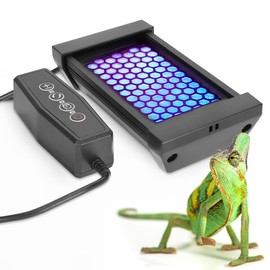 ECKPO Dimmable LED Reptile UVB Lamp, 8000 Hours UVB Duration for Much Longer Lifespan, Adjustable 4/8/12-Hour Cycles, Suitable for Tortoise and Gecko, 4W, S Size