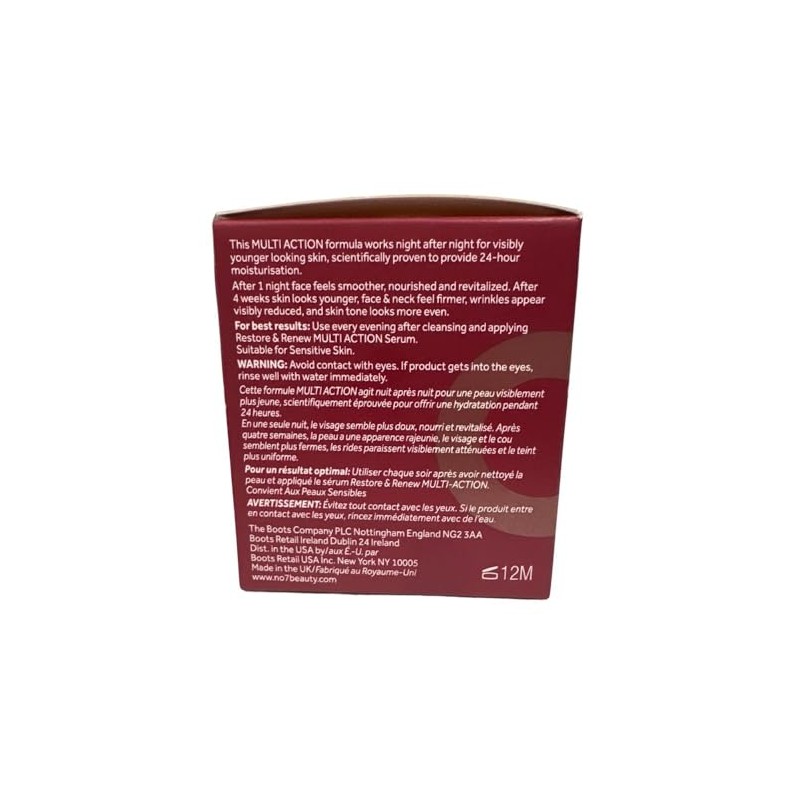 No7 Restore and Renew Night Cream - 1.6 oz