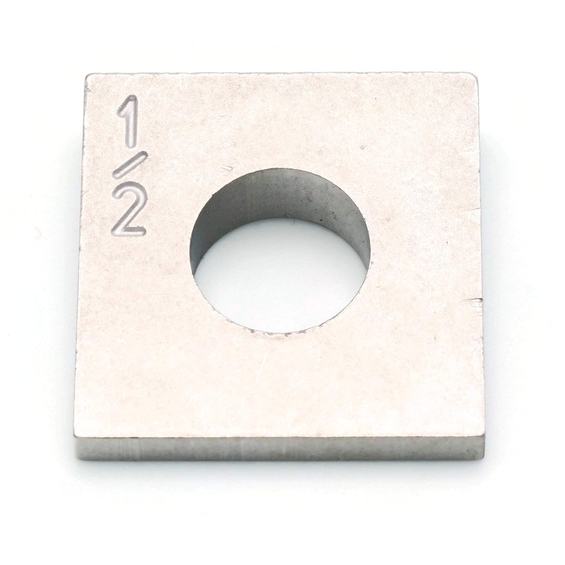Beveled Square Washers in 304 Stainless Steels - 1/4" -