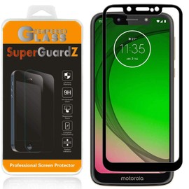 SuperGuardZ [2-Pack] For Motorola Moto G7 Play/Moto G7 Optimo (XT1952DL) Screen Protector Tempered Glass [Full Coverage], Edge-To-Edge, Anti-Scratch, Anti-Bubble [Lifetime Replacement]