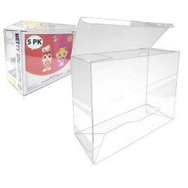 Pop Protector Case for 2 Pack with Locking Tab I 5 Pieces I 0.5mm Thick I by Pop Hunt Collectibles