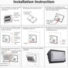 2PACK Dusk to Dawn 100W LED Wall Pack Light Fixture,