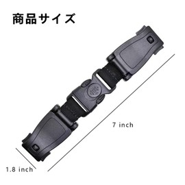 BRIIKPP Child Seat Escape Prevention Clip, Escape Prevention, Harness Clip, Baby and Child Car Seat Fixation, Safety Measures, Stroller, Bicycle, Easy to Carry and Take Off, Black, Pack of 2