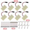 HUAZIZ 8 pieces super white energy-saving 5050 24 SMD LED