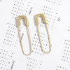 Paperclip Earrings for Women Safety Pin Earring Gold Hoop Earrings