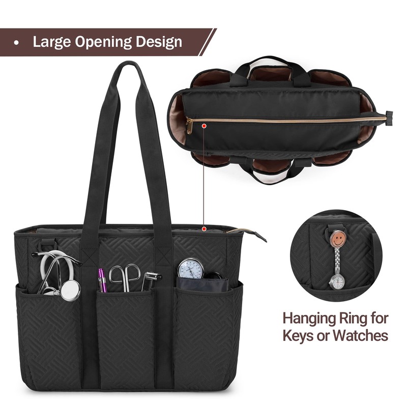 Fasrom Nurse Tote Bag for Work Nurses, Clinical Bag for