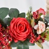 Artificial Garland Wood Pearl Decorative Flower Wreath Tea Garland Home