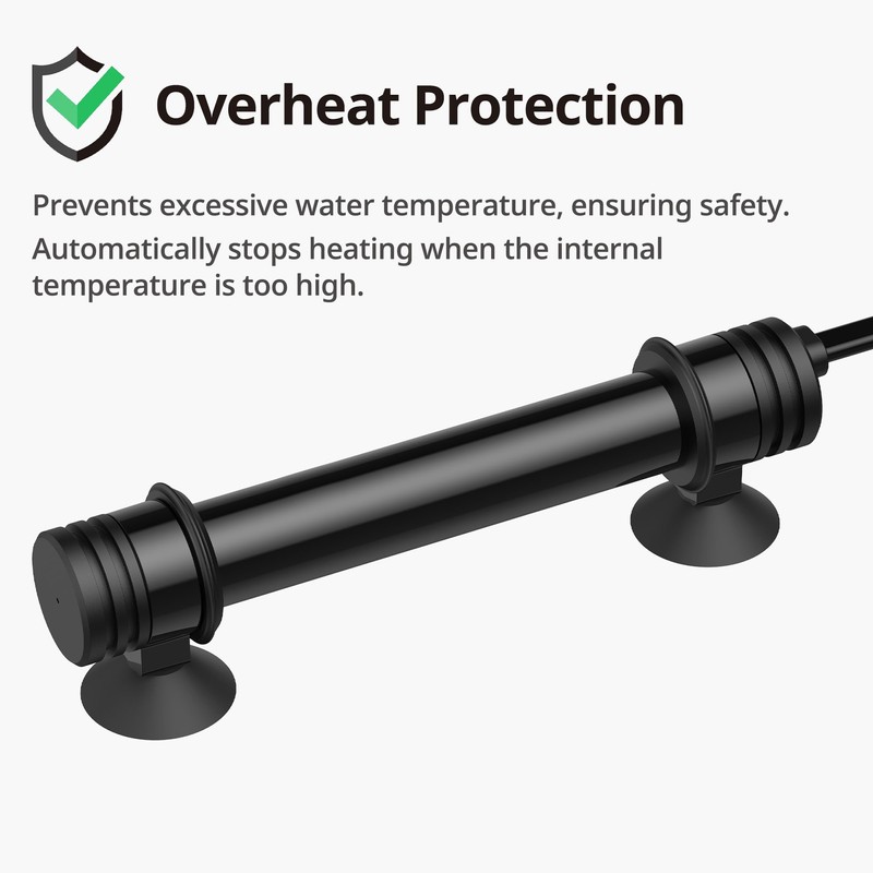 NICREW Aquarium Heater 100 W, Temperature Adjustable Aquarium Heater with