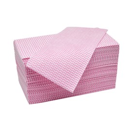 Antimicrobial Counter Cloths, 100 Pieces, Pink