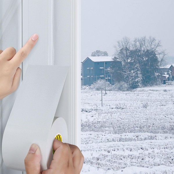 MILEQEE Cloth Duct Window Seal Strip Tape for Winter, 1.89in