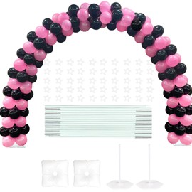 YALLOVE 21ft Balloon Arch Stand Kit, Free Combination in Width and Height (e.g. 10ft x 7.5ft), Convenient to Assemble and Disassemble, Not Include Balloons