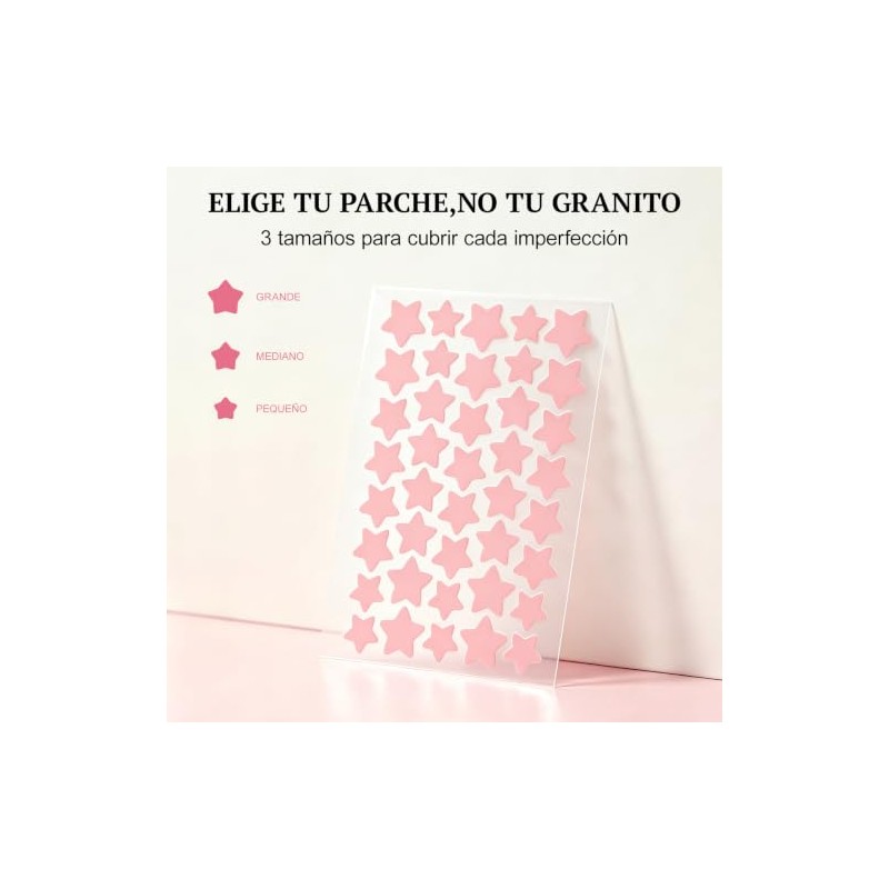 Parches para Acne 320 Piezas, Pimple Patch Estrellas para Granos
