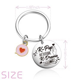 OWHOMS K Drama Gifts Kpop Gifts For Kpop Lovers Gifts Korean Keychain K-Pop Music Lover Keychain Kpop Stuff For Best Friend Jewelry Colleague Keychain Kpop Merch Korean Drama Fans Jewelry