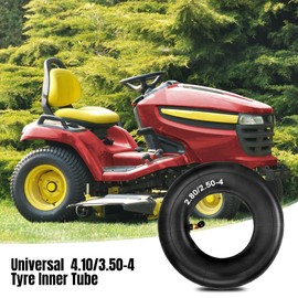 Riisoyu Pack of 2 2.80/2.50-4 Inch Inner Tube Tyres, Wheelbarrow Hose with Curved Valve Stem, TR87 Wheelbarrow Hose, Inner Tube for Lawnmowers, Wheelbarrows, Garden Trailers, Go-Karts