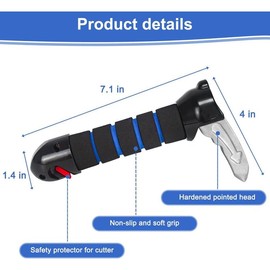 2 Packs 3 in 1 Car Handle Assist,Handle for Car Door for Elderly,Car Handle Elderly,Car Handle for Elderly,Car Handle Assist for Elderly,Car Support Handle Multifunction Cane Handle Heavy Duty - Color: Blue-1 Pack