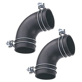 SANEI T48-8 Tub L Tsugite Tub to Bathtub Connection, L-Shaped Bend, For Pipe Diameter 1.8 inches (45 mm), Pack of 2