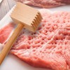 HIC Kitchen Wooden Meat Tenderizer Mallet Marinating Prep Tool, Double