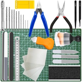 Waltool 31Pcs Gundam Model Tools Kit, Modeler Basic Tools Craft Set for Car Airplane Models, Miniatures, Model Building Repairing & Fixing
