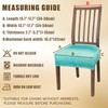 JQinHome Waterproof Dining Chair Seat Covers Set of 2 |