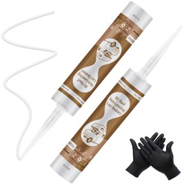 RV Roof Sealant, Non-Leveling Lap Sealant White, Waterproof Flexible Non-Cracking RV Sealant and Caulking Vertical Surface - 10.1 oz,2 Pack