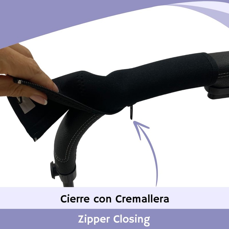 PROTEC TIF Neoprene covers compatible with Cybex Priam handlebars