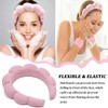 Hautpflege-Stirnband, Handgelenk-Waschband, Damen-Make-up-Schwamm-Haarband, Hautpflege-Stirnband und Armbänder, geeignet für Bad, Yoga
