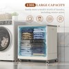 HAIXIN HOME Rolling Laundry Hamper with Lid, 130L Large Capacity