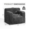 Hobestluk Bean Bag Chair Bean Bag Sofa with Fluffy Cover