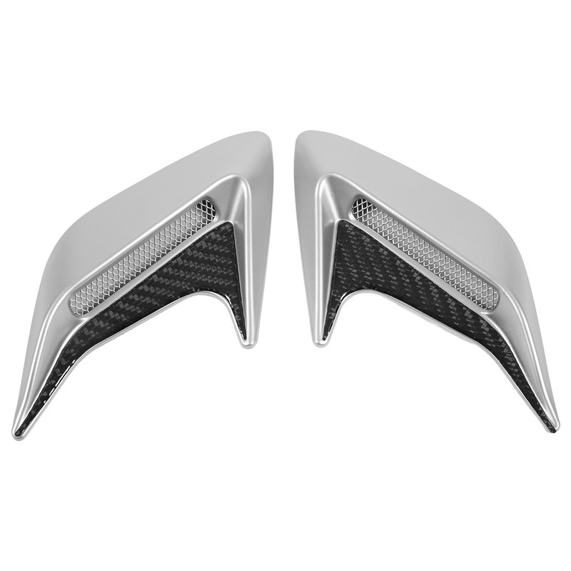 Pair Hood Side Air Vent Grill Decorative Cover Self Adhesive