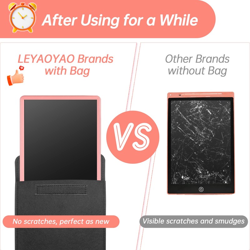 LCD Writing Tablet for Kids Doodle Board with Bag, Electronic