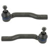 TRQ Front Outer Tie Rod Set Compatible with 2012-2022 Nissan