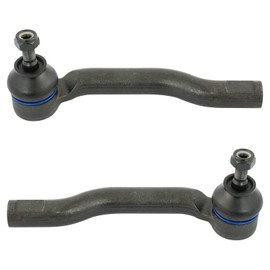 TRQ Front Outer Tie Rod Set Compatible with 2012-2022 Nissan Versa 2014-2019 Versa Note