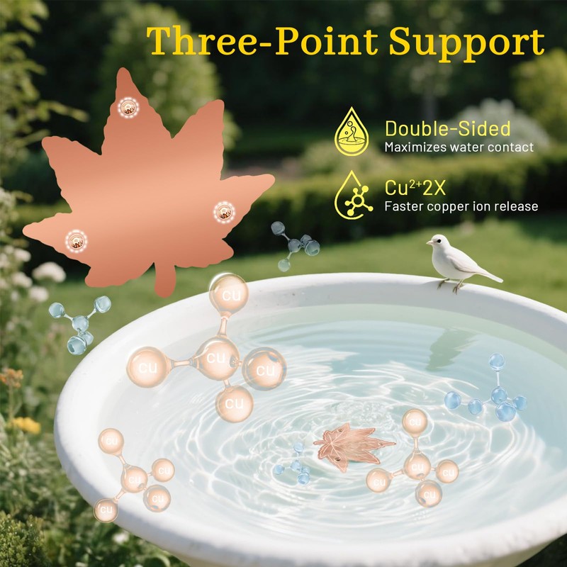 Niteguy Bird Bath Copper Disk,Bird Bath Purification Disk 0.6mm Reinforced