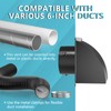 HG Power 4 Inch Dryer Vent Cover Outside with Removable