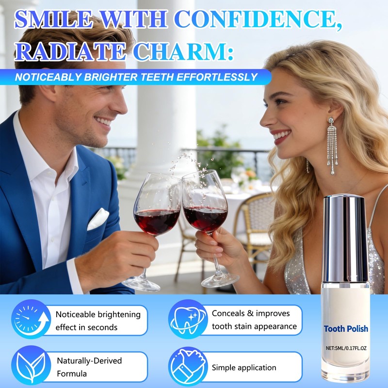 2PCS Tooth Polish, Teeth Paint, Natural Teeth Whitening Paint, Promotes
