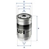 UFI Filters Filters 24.012.00 Diesel Filter